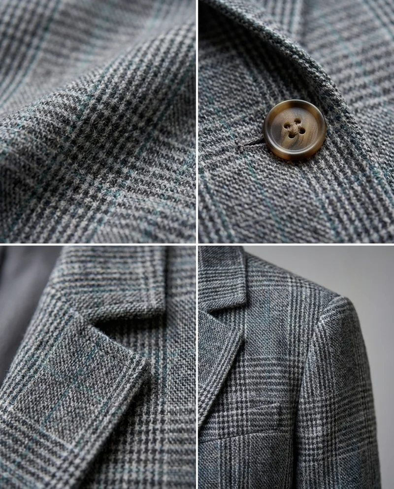 Basia – Stilvoller Winter Blazer Im Karomuster