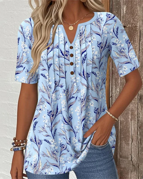 Taya – Elegante Bluse Mit Blumenmuster