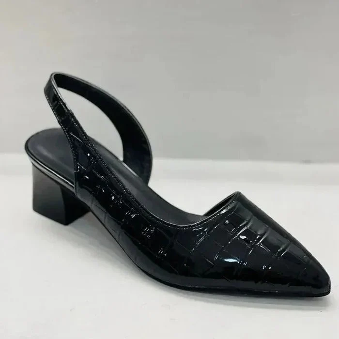 Orthopädische Pumps mit Blockabsatz für Damen | Fußgewölbestütze