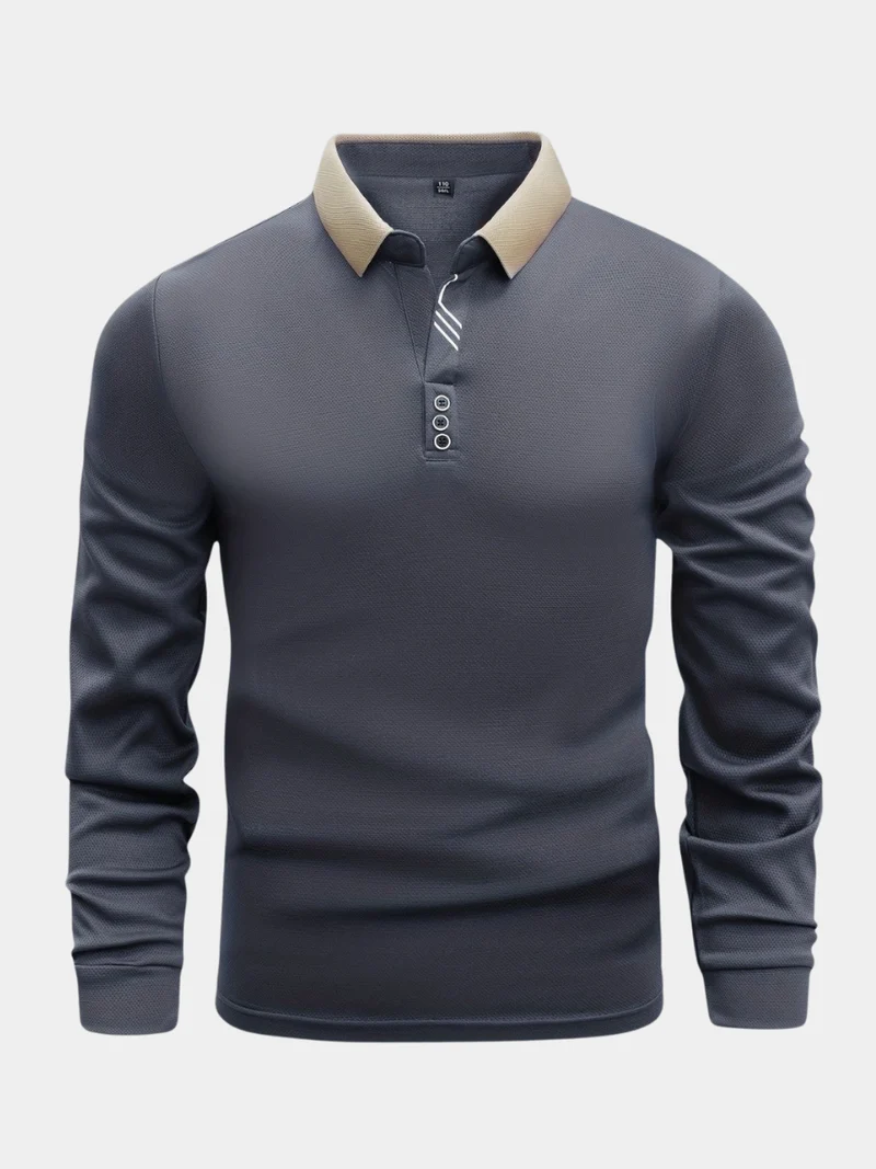 Ramesh - Langarm Polo Hemd