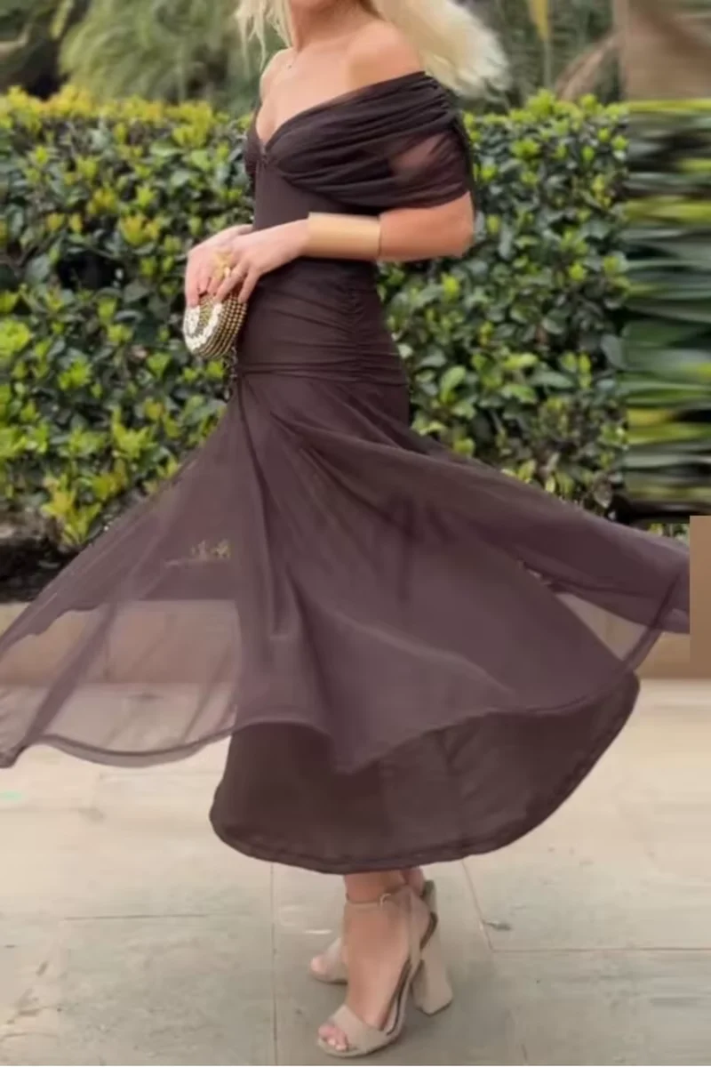 Nefeli – Elegantes Maxikleid Mit V-Ausschnitt Für Festliche Anlässe