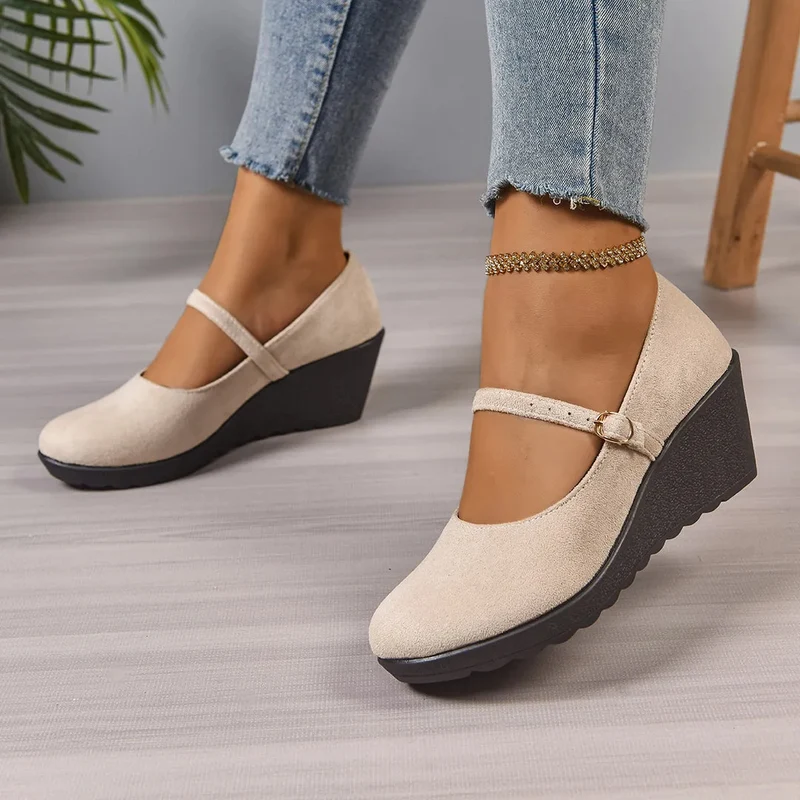 Bethy – Mary Jane Schuhe Mit Schnallenriemen
