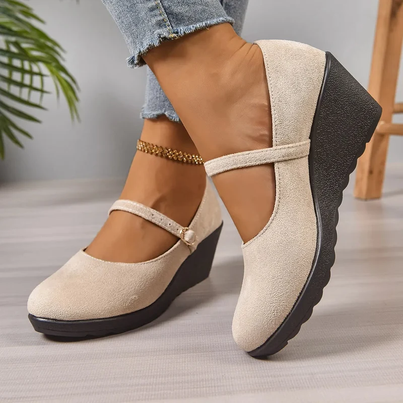 Bethy – Mary Jane Schuhe Mit Schnallenriemen