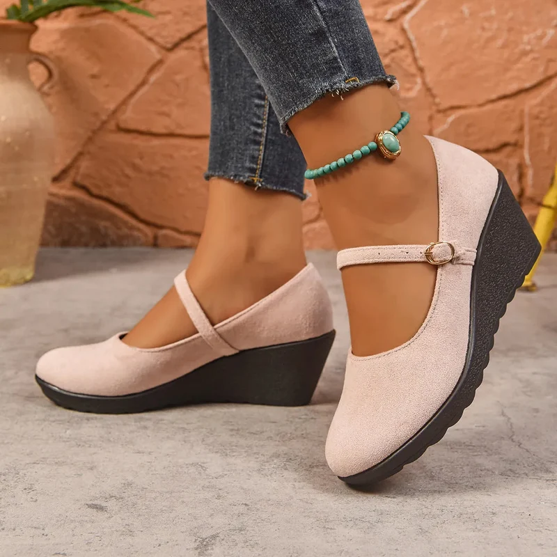 Bethy – Mary Jane Schuhe Mit Schnallenriemen