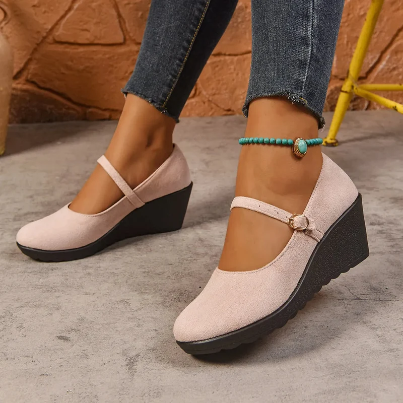 Bethy – Mary Jane Schuhe Mit Schnallenriemen