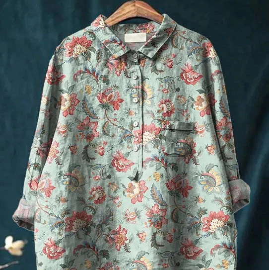 Anita Französische Vintage-Bluse Damen | Elegante Bluse