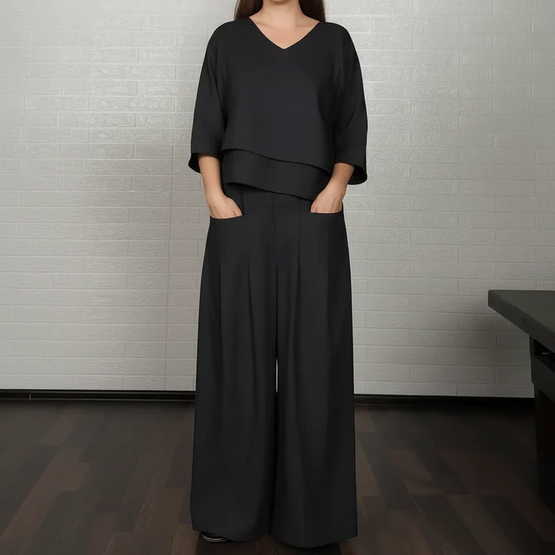 Lennie Elegantes Komfort-Zweiteiler-Set | Damen Kleid