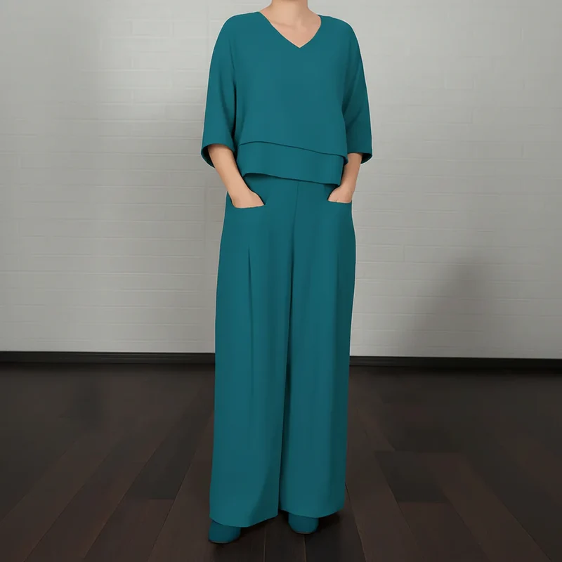 Lennie Elegantes Komfort-Zweiteiler-Set | Damen Kleid