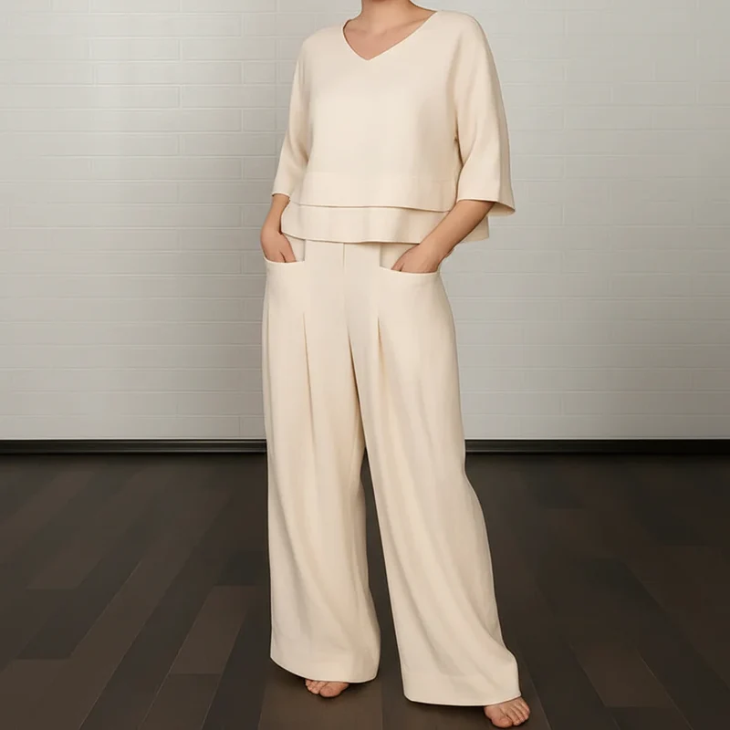 Lennie Elegantes Komfort-Zweiteiler-Set | Damen Kleid
