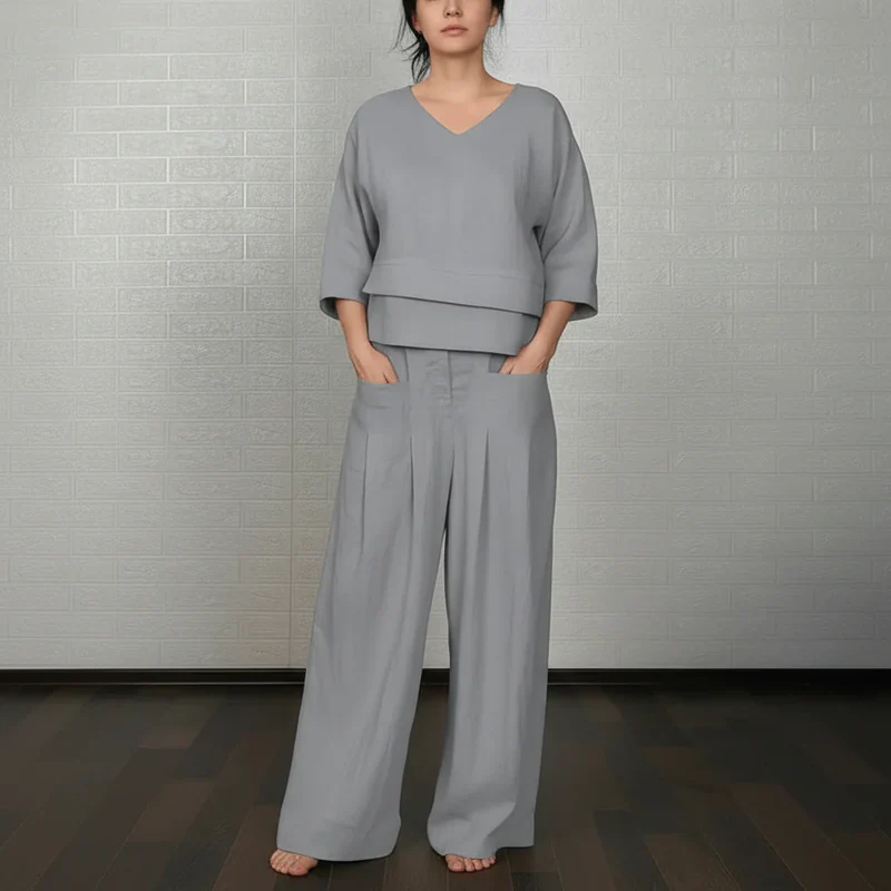Lennie Elegantes Komfort-Zweiteiler-Set | Damen Kleid