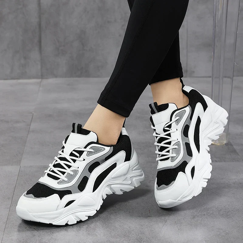 Leichte Mesh-Wanderschuhe für Damen | Dicke Sohle