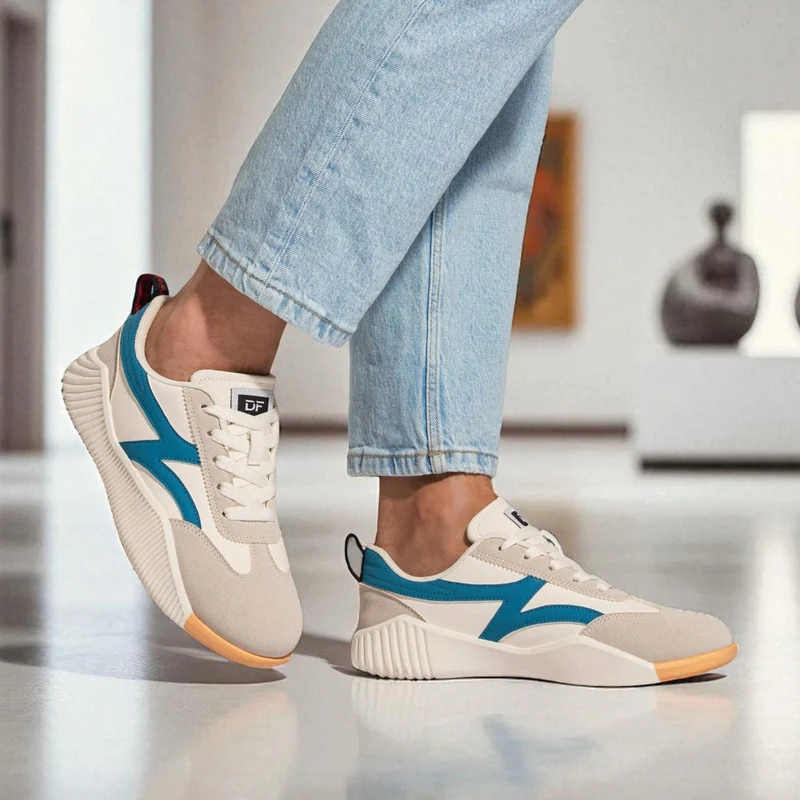 Orthopädische Schnür-Sneaker für Damen | Fußgewölbestütze