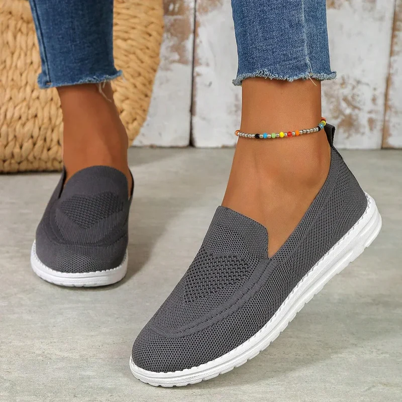 Orthopädische Slipper für Damen aus Mesh mit Fußgewölbestütze