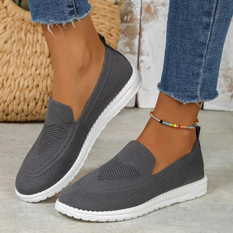 Orthopädische Slipper für Damen aus Mesh mit Fußgewölbestütze