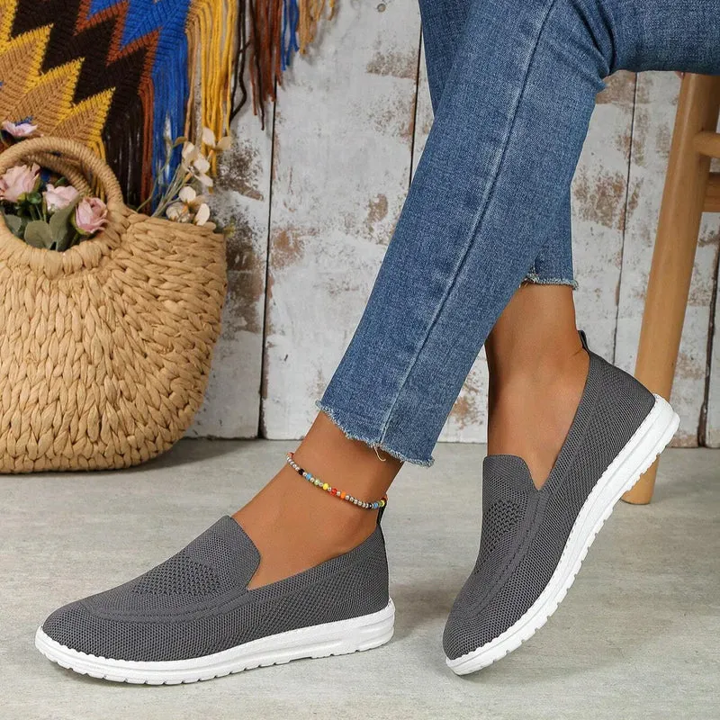 Orthopädische Slipper für Damen aus Mesh mit Fußgewölbestütze