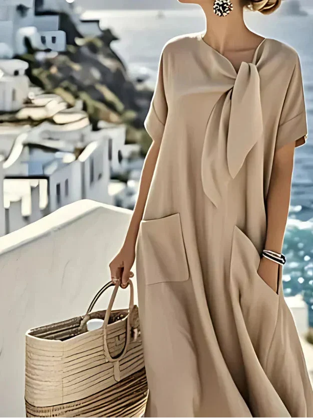 Jella | Damen Stilvolles Kleid Praktische Taschen – Kleid Taschen Alltag 2026