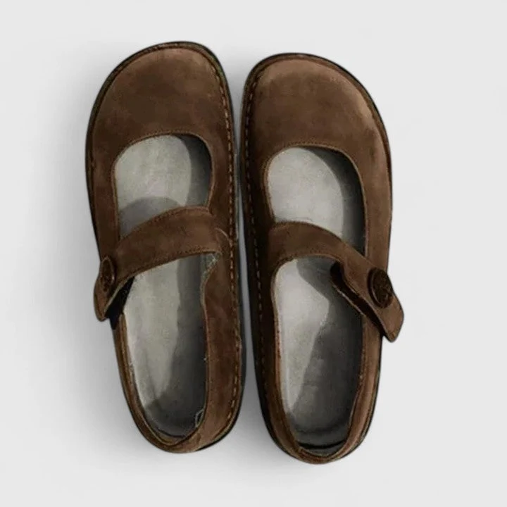Orthopädische Damenschuhe mit verstellbarem Riemen