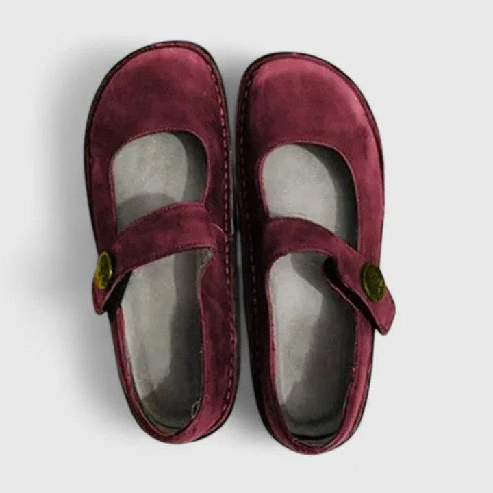 Orthopädische Damenschuhe mit verstellbarem Riemen