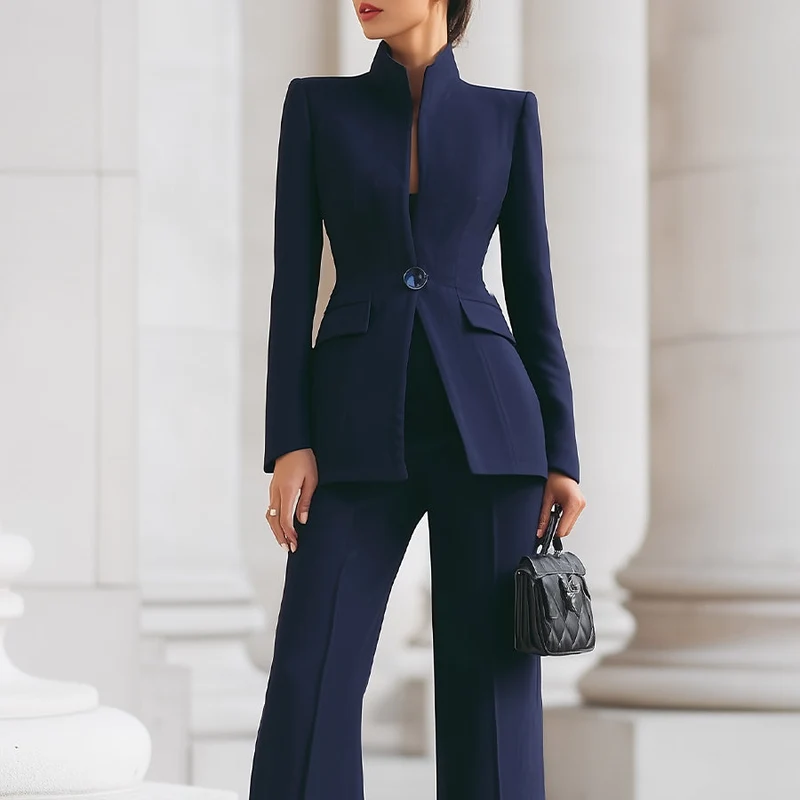 Dames Blazer Broekpak Tweedelig Set