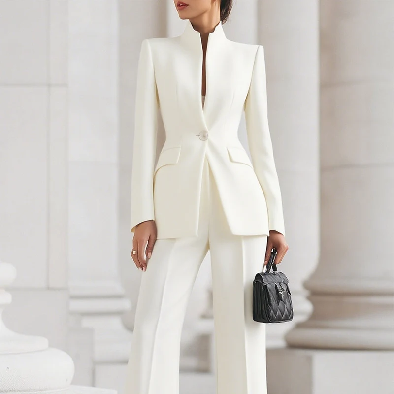 Dames Blazer Broekpak Tweedelig Set