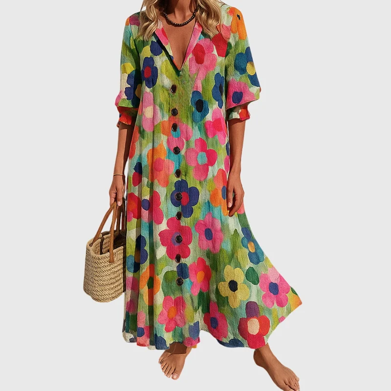 Melanie | Damen Figurschmeichelndes Kleid Schlankend – Kleid Schlank Wirkend 2026
