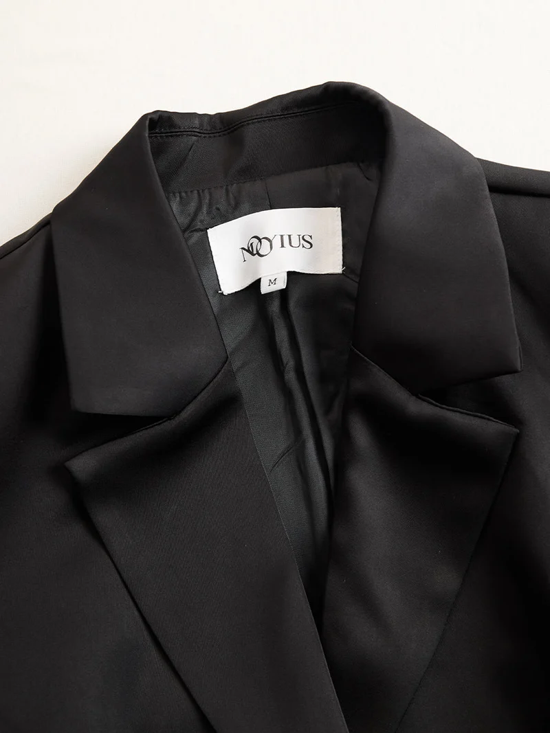 Dreiteiliges Abendgarderoben-Set für Damen: Blazer und Spitzenkleid