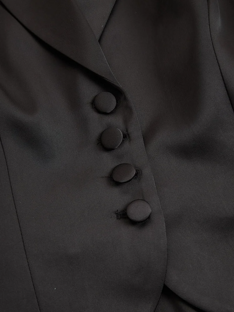 Dreiteiliges Abendgarderoben-Set für Damen: Blazer und Spitzenkleid
