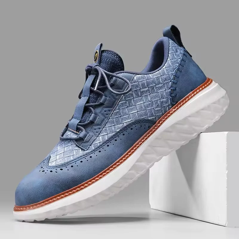 Marco | Herren Brogue Leder Sneaker Elegant Klassisch
