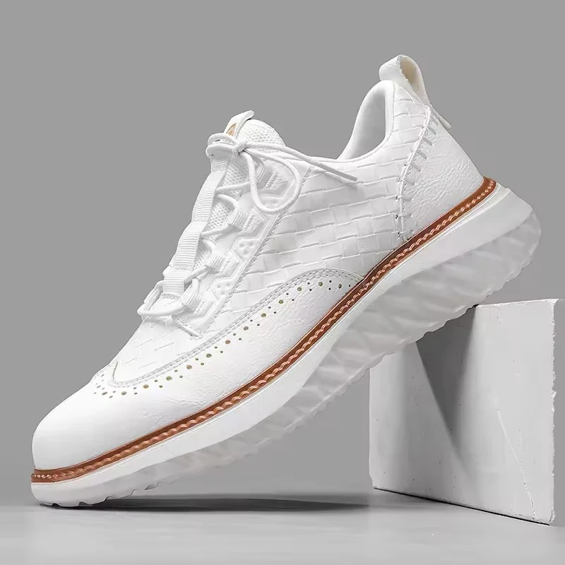 Marco | Herren Brogue Leder Sneaker Elegant Klassisch