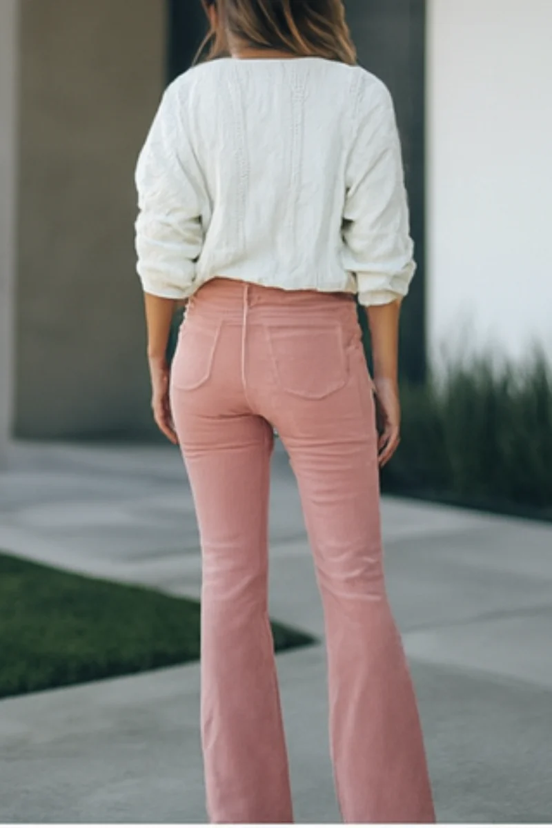 Cassidy | Damen Cord Schlaghose Retro Elegant Modern