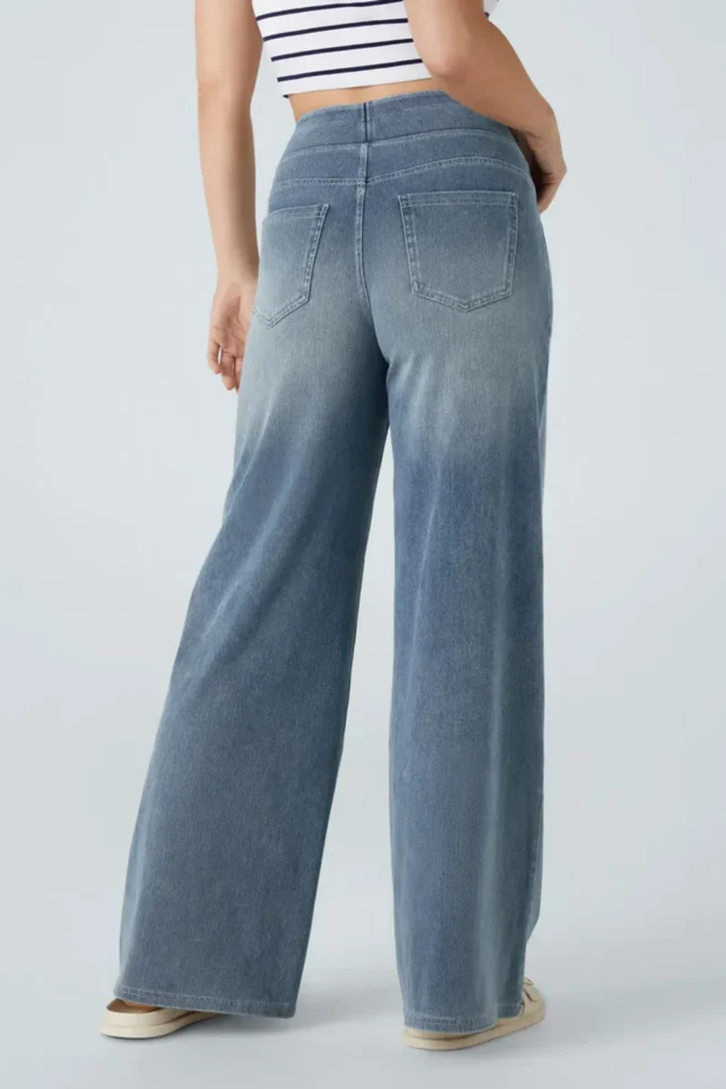 Evanna | Damen Hose Hohe Taille Hellblau Elegant Komfort