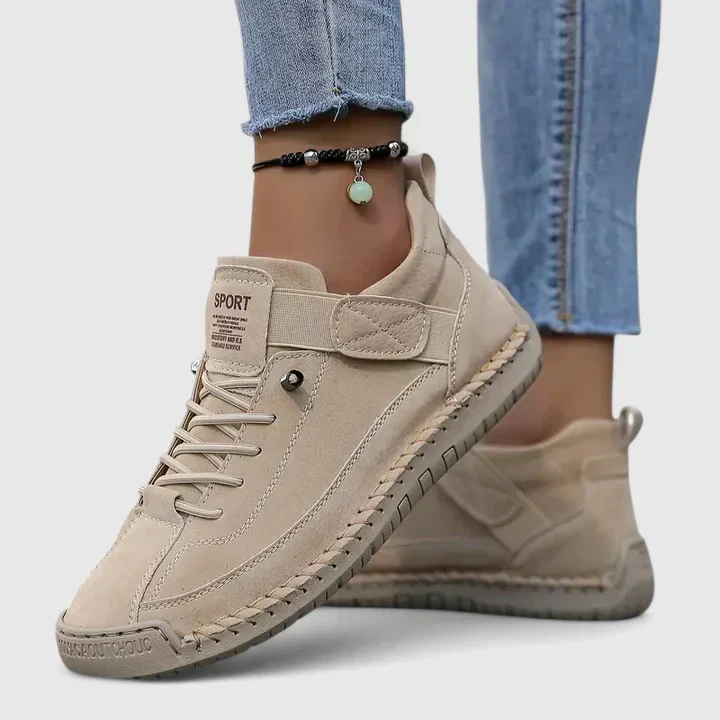Barbara | Damen Lässige Schnür-Sneaker