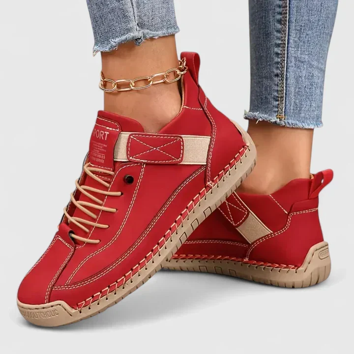 Barbara | Damen Lässige Schnür-Sneaker