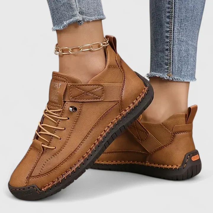 Barbara | Damen Lässige Schnür-Sneaker