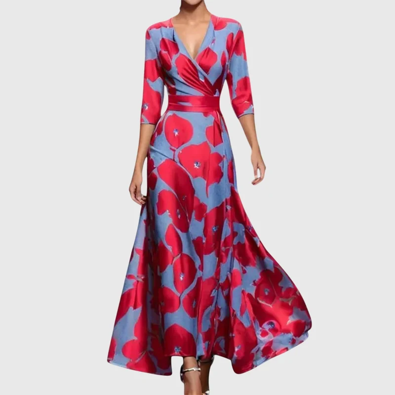 Damen-Maxikleid mit Schlitz