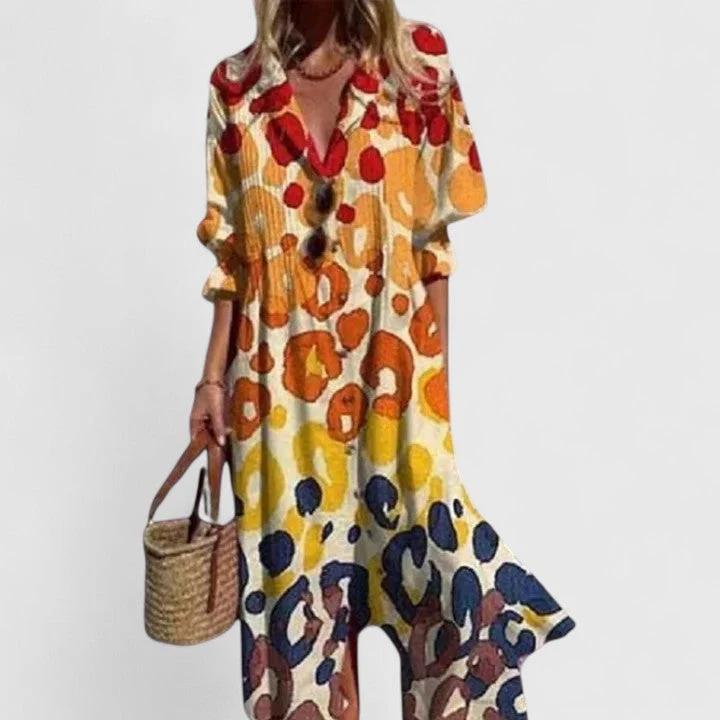 Boho-Kleid für Damen mit Print