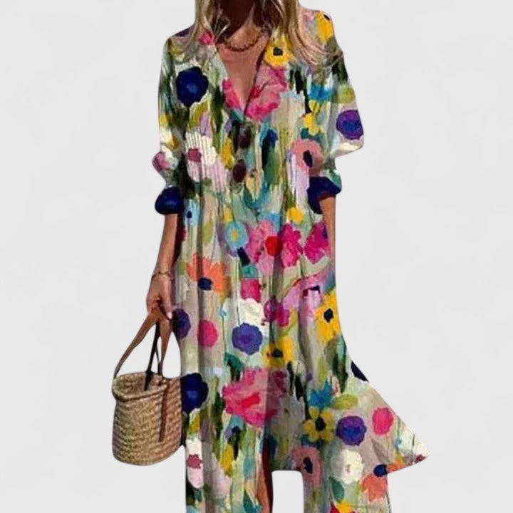 Boho-Kleid für Damen mit Print