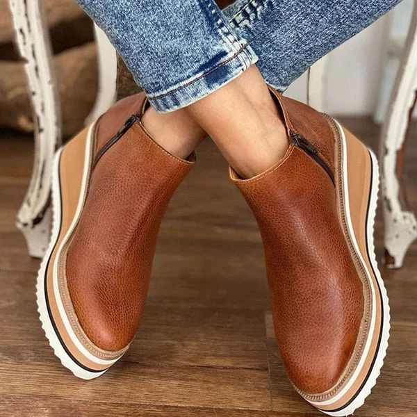 Maria | Stylische Keilabsatz-Stiefeletten Für Damen