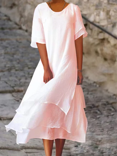 Jessica | Leichtes Kleid mit Kurzarm