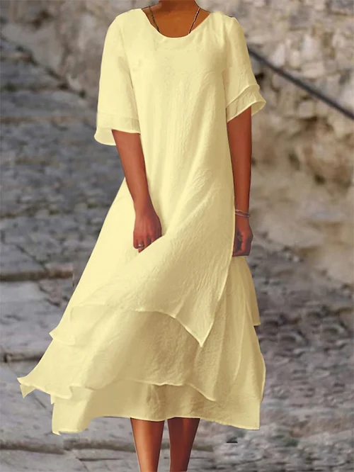 Jessica | Leichtes Kleid mit Kurzarm