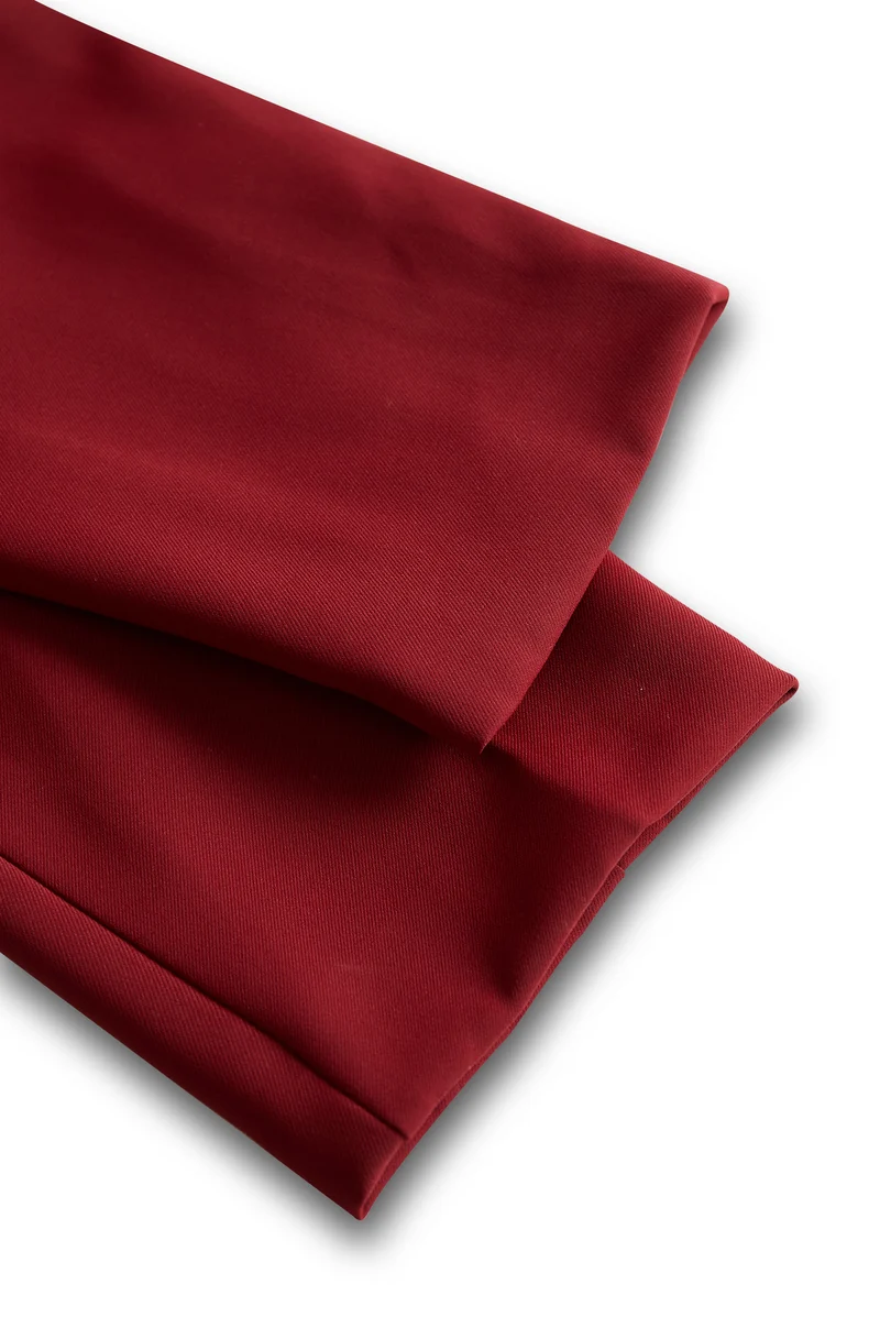 Damenkleid mit Stehkragen und Gürtel | Polyester