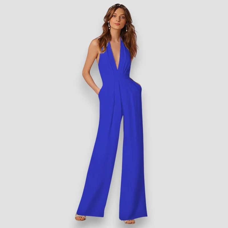 Bea | Damen Schlaghosen Jumpsuit Retro Selbstbewusst