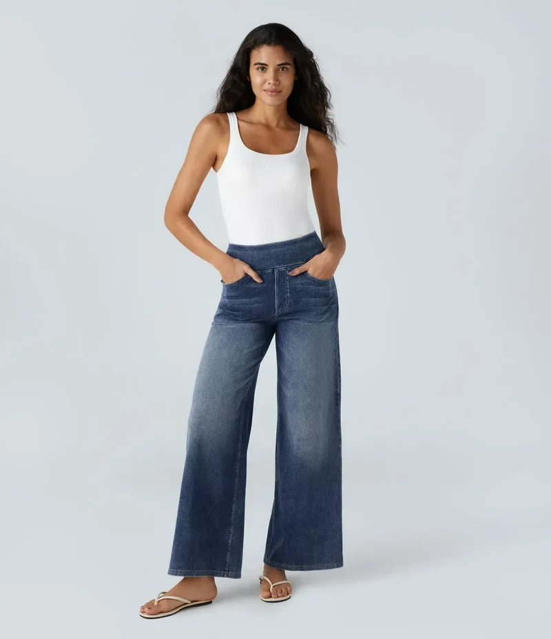 Vira | Damen Elastische Hose Zeitlos Komfort Elegant