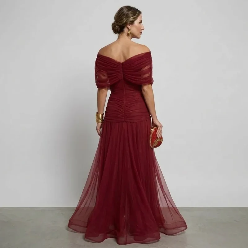 Lou | Damen Elegantes Maxikleid Festlich V-Ausschnitt – Festliches Maxi 2026
