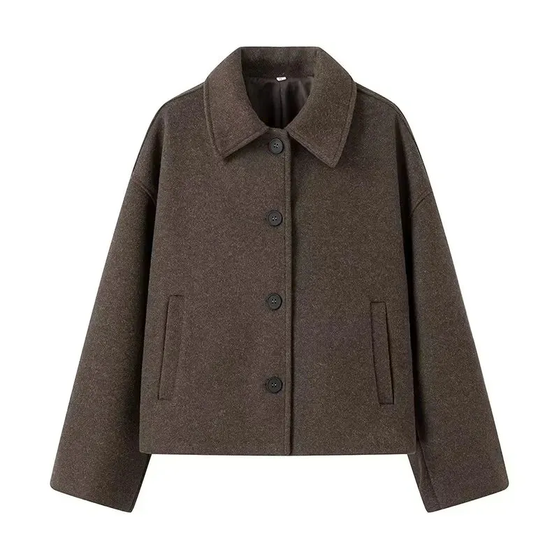 Doris | Damen Kurze Jacke mit Knopfleiste