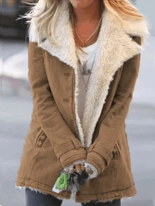 Nicole | Warmer Kuschelig Gefütterter Mantel