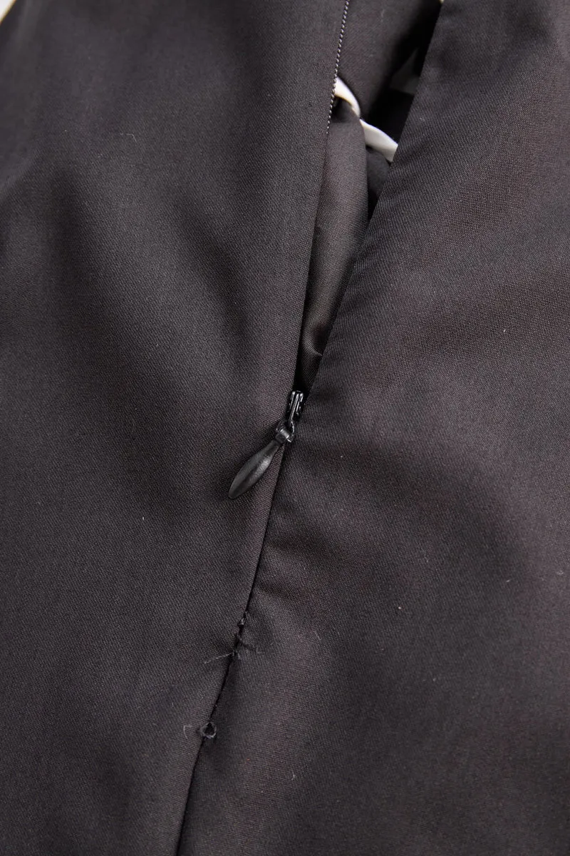 Halter-Bluse für Damen | Ärmelloses Oberteil mit Kontrastbesatz