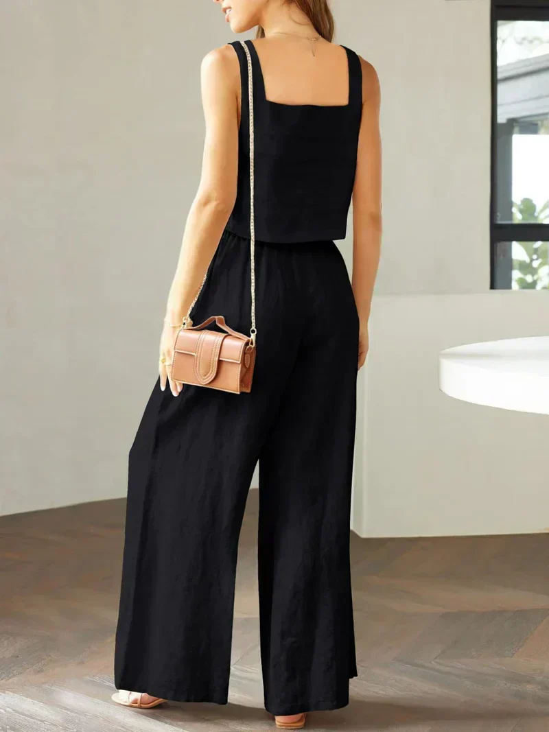 Scarlett | Damen Set Top Hose Koordiniert Elegant Modern