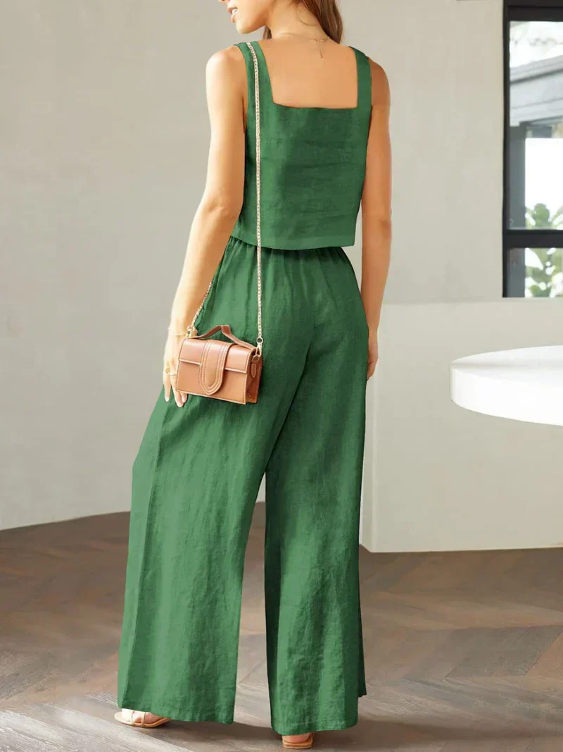 Scarlett | Damen Set Top Hose Koordiniert Elegant Modern