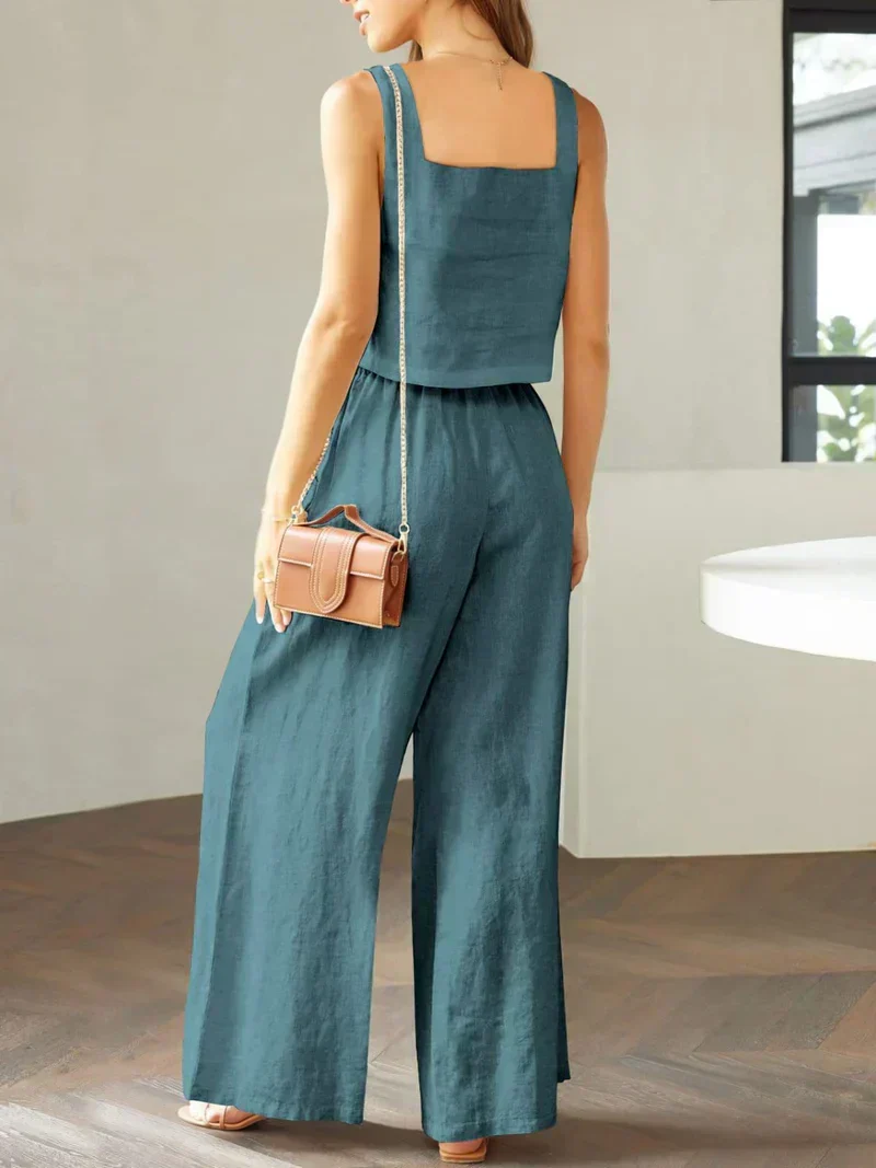 Scarlett | Damen Set Top Hose Koordiniert Elegant Modern